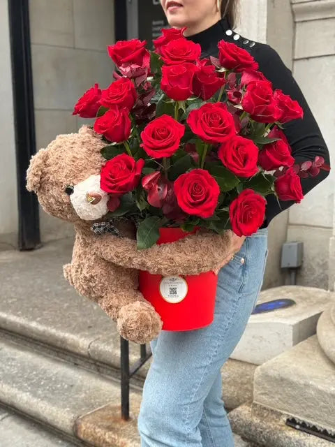 Bear Hug Roses uniqueflowersandroses