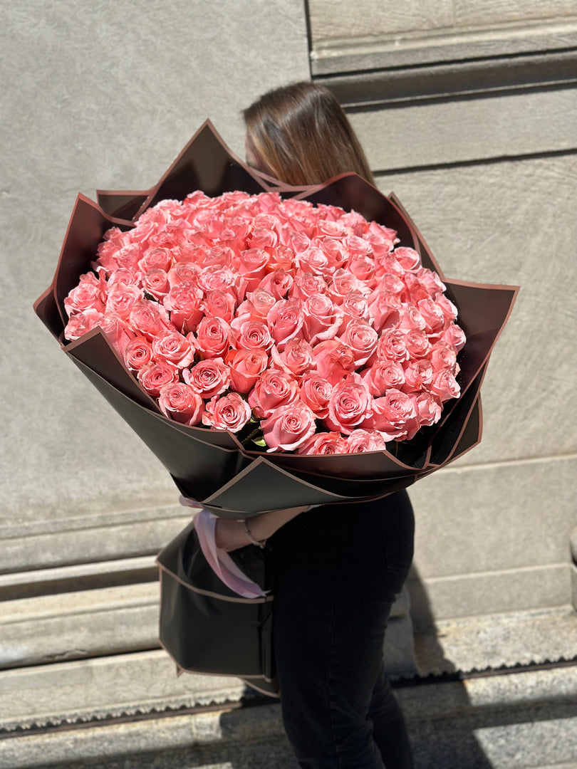 Bouquet "101 pink roses"
