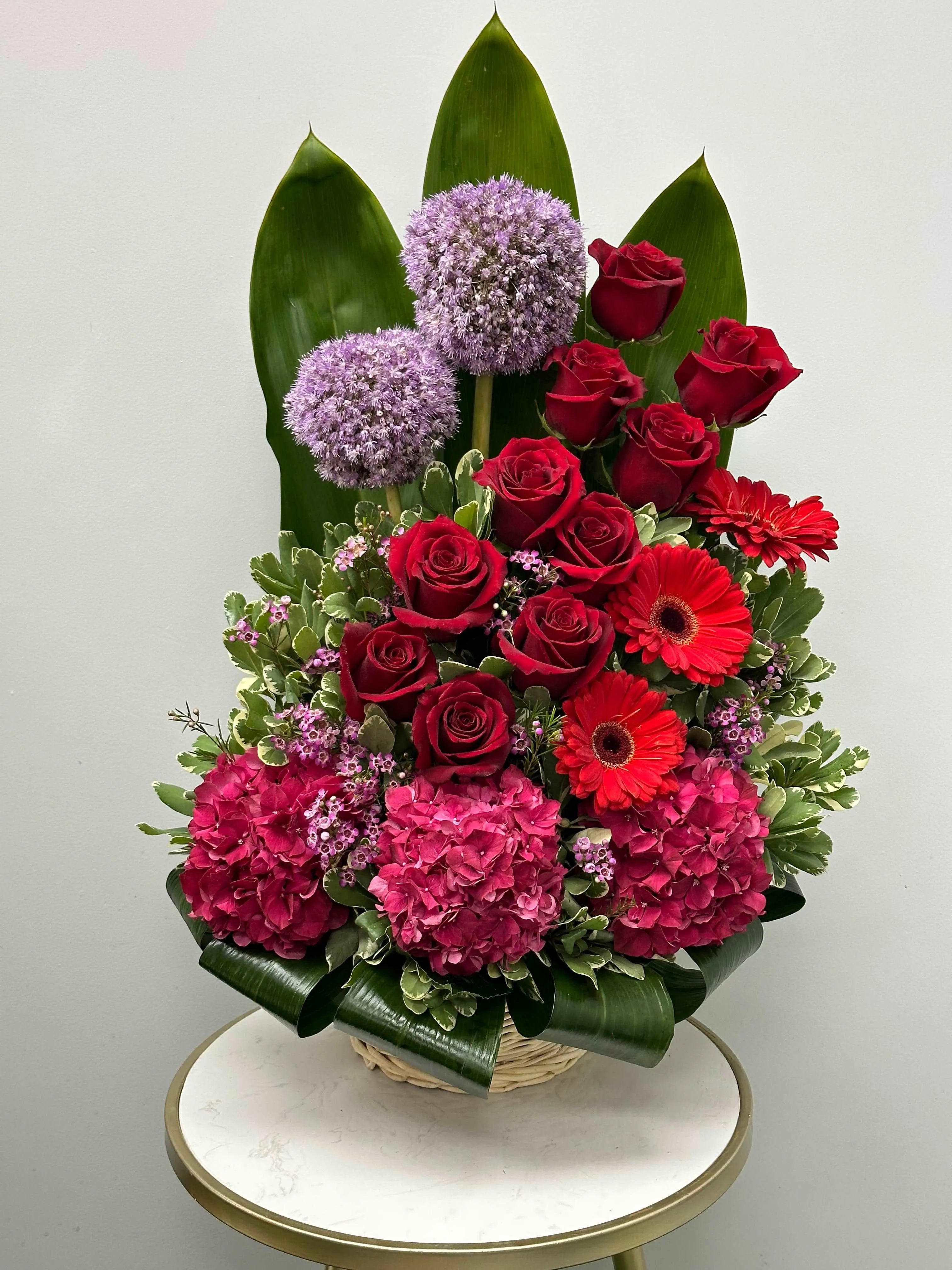 ステンドグラス　Rose flower basket【受注作品】 ステンドグラス Rose flower basket【受注作品】