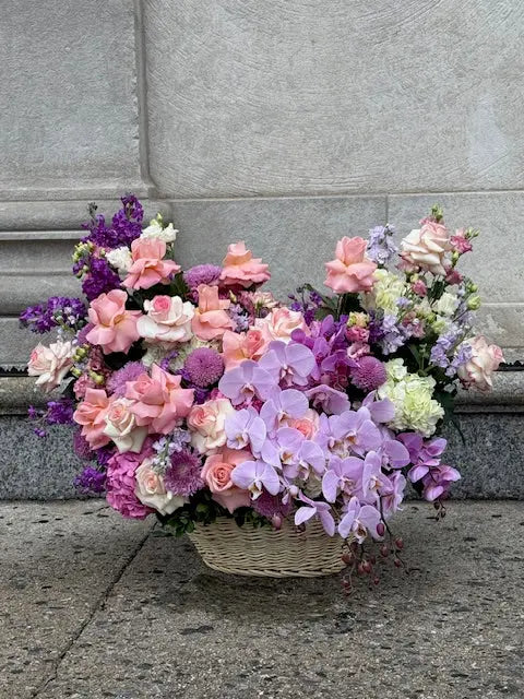 ステンドグラス　Rose flower basket【受注作品】 ステンドグラス Rose flower basket【受注作品】