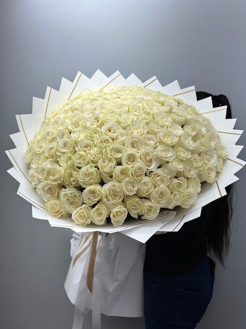 101 white roses