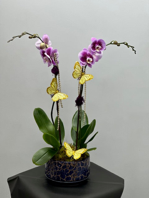 Orchid arrangements (2 stamps)